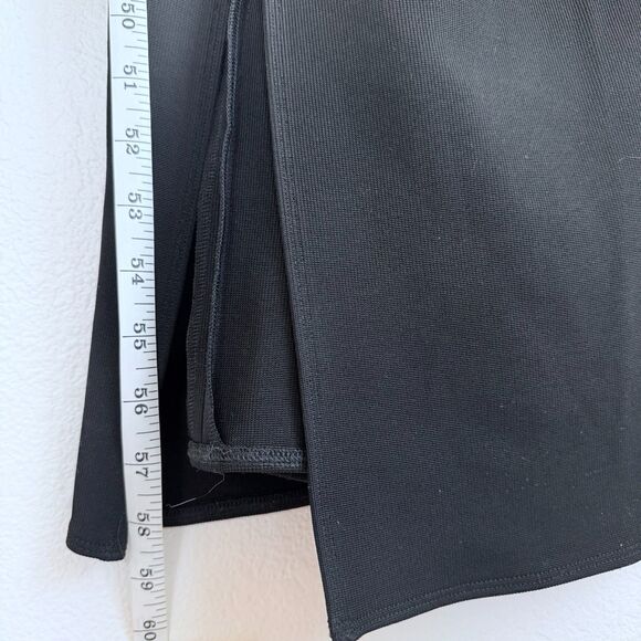 NWT The Mannei Wishaw Ruched Square Neck Scoop Back Maxi Dress in Black Size 2 - Picture 10 of 12